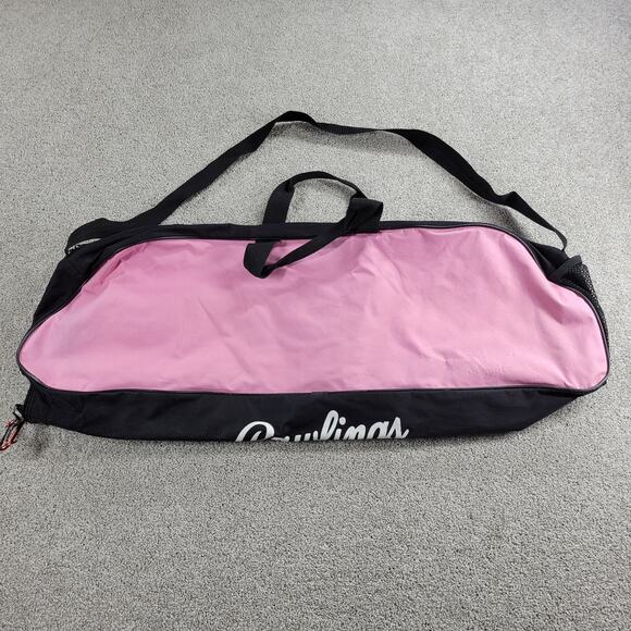 Rawlings Playmaker Softball Baseball Bat Helmet Equipment Duffle Bag Pink Black - Picture 3 of 15